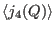 $\displaystyle \langle j_4(Q) \rangle$