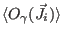 $\langle O_{\gamma}(\vec J_i) \rangle$